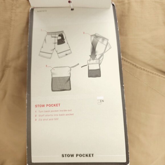 NWT THE NORTH FACE Women's Horizon Becca Nylon Hiking Shorts Moab Khaki Size 4 - Picture 5 of 8